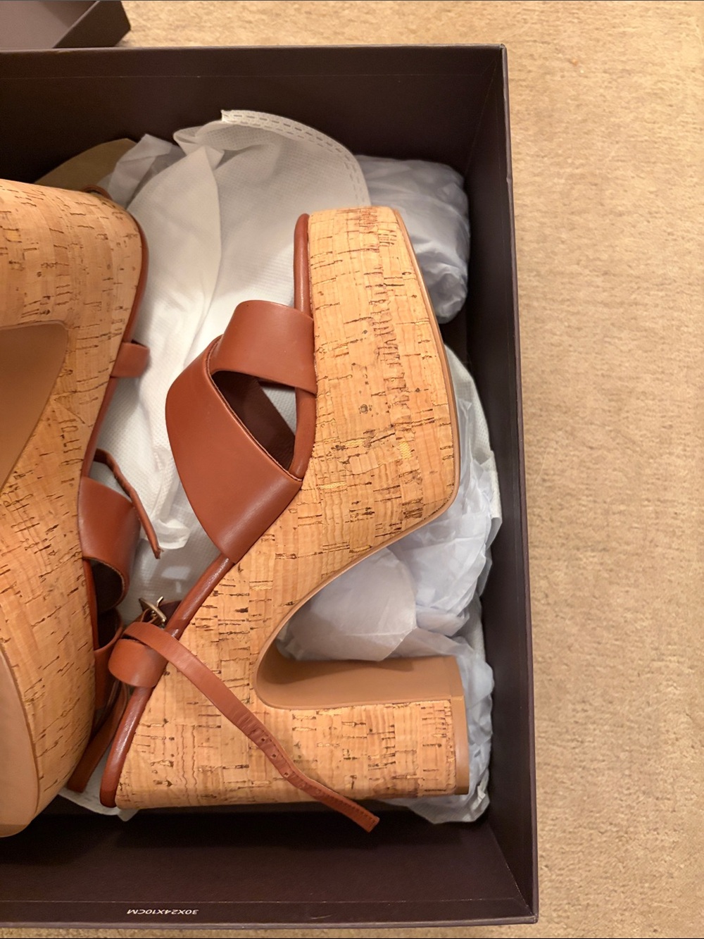Jeffrey Campbell Big Time Platform Sandals Brown - Picture 4 of 6